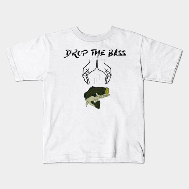 Drop The Bass Kids T-Shirt by Barnyardy